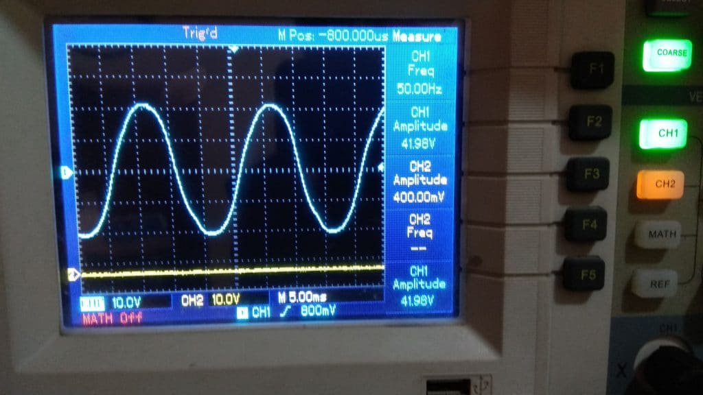 Sine wave inverter output signal