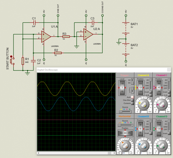 how to generate a pure sine wave using an Op-Amp