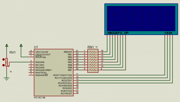 Interface 7 Segment Display with PIC microcontroller-Lab Projects BD