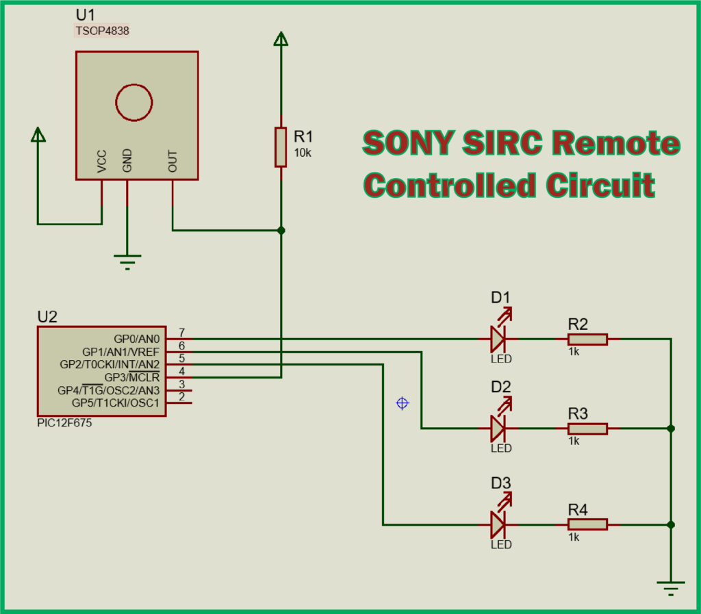 SONY SIRC Remote Controlled