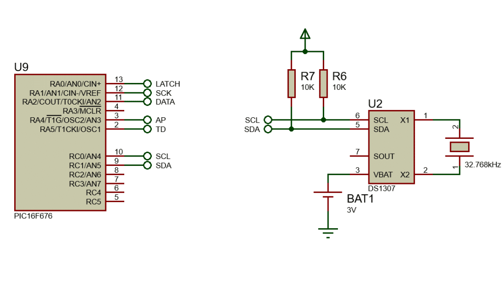 RTC DS1307 interface