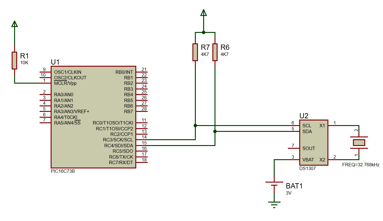 Digital Clock using a PIC microcontroller & RTC DS1307 - Lab Projects BD