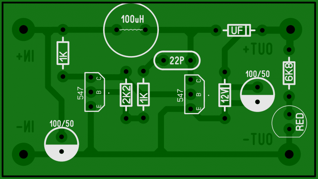 DC DC converter circuit PCB