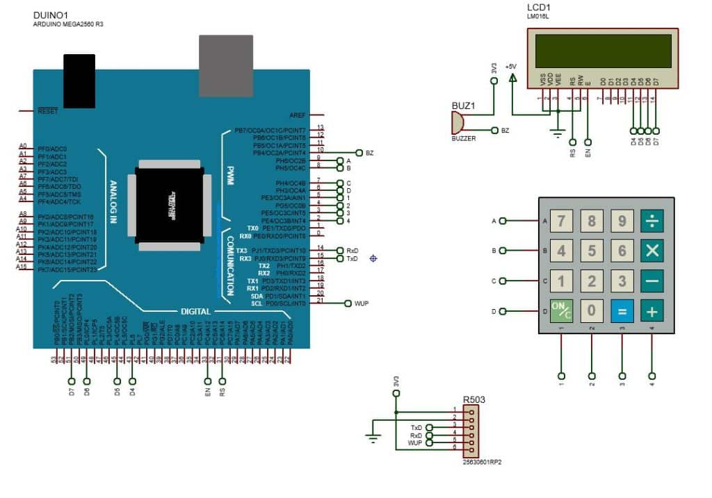 Fingerprint attendance system with R503