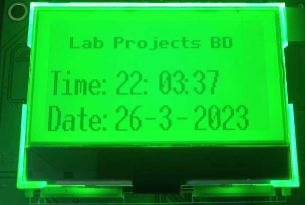 How to make a digital clock with ST7567 & RTC with Arduino