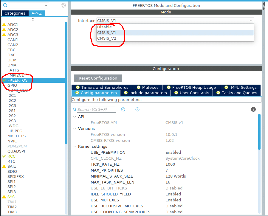 RTOS with stm32