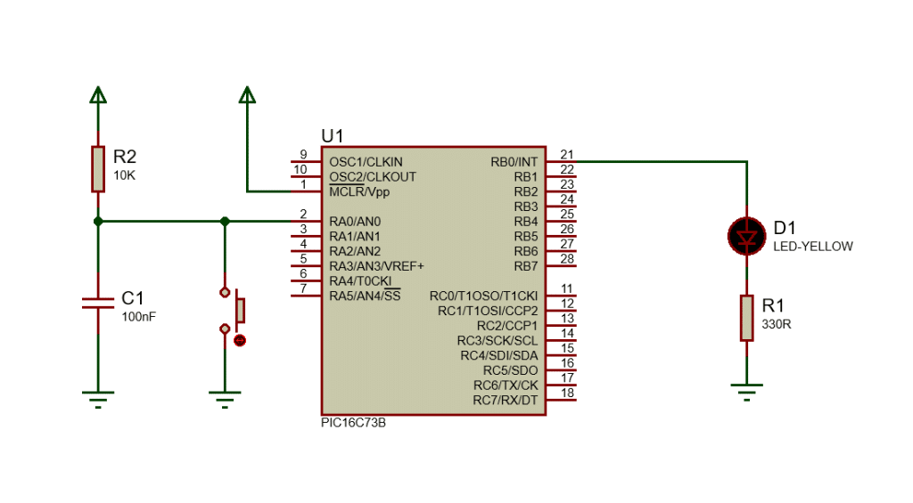 How to take inputs in a Microcontroller, interfacing buttons with microcontroller