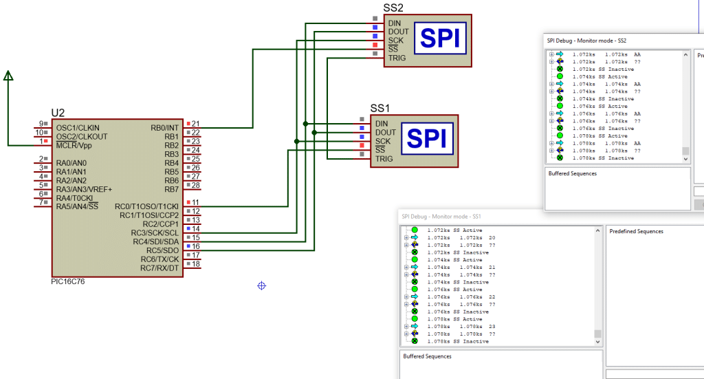 I2C and SPI communication