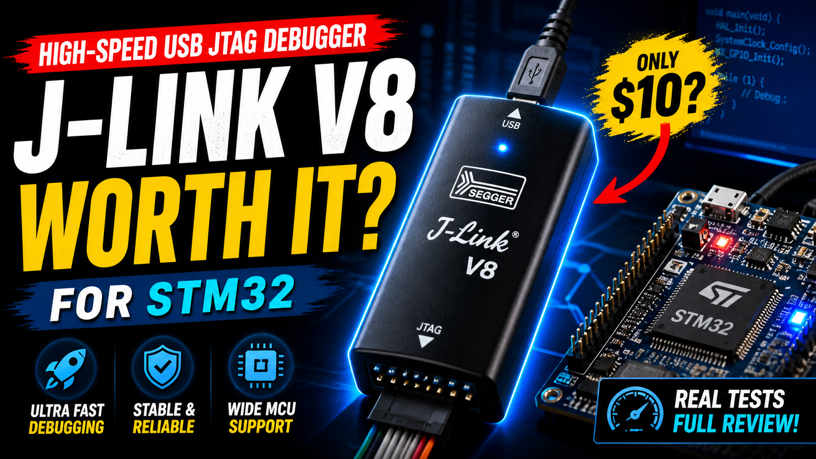 High Speed J-Link V8 USB JTAG Debugger for STM32